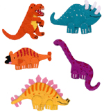 Five Enormous Dinosaurs Finger Puppets (5)